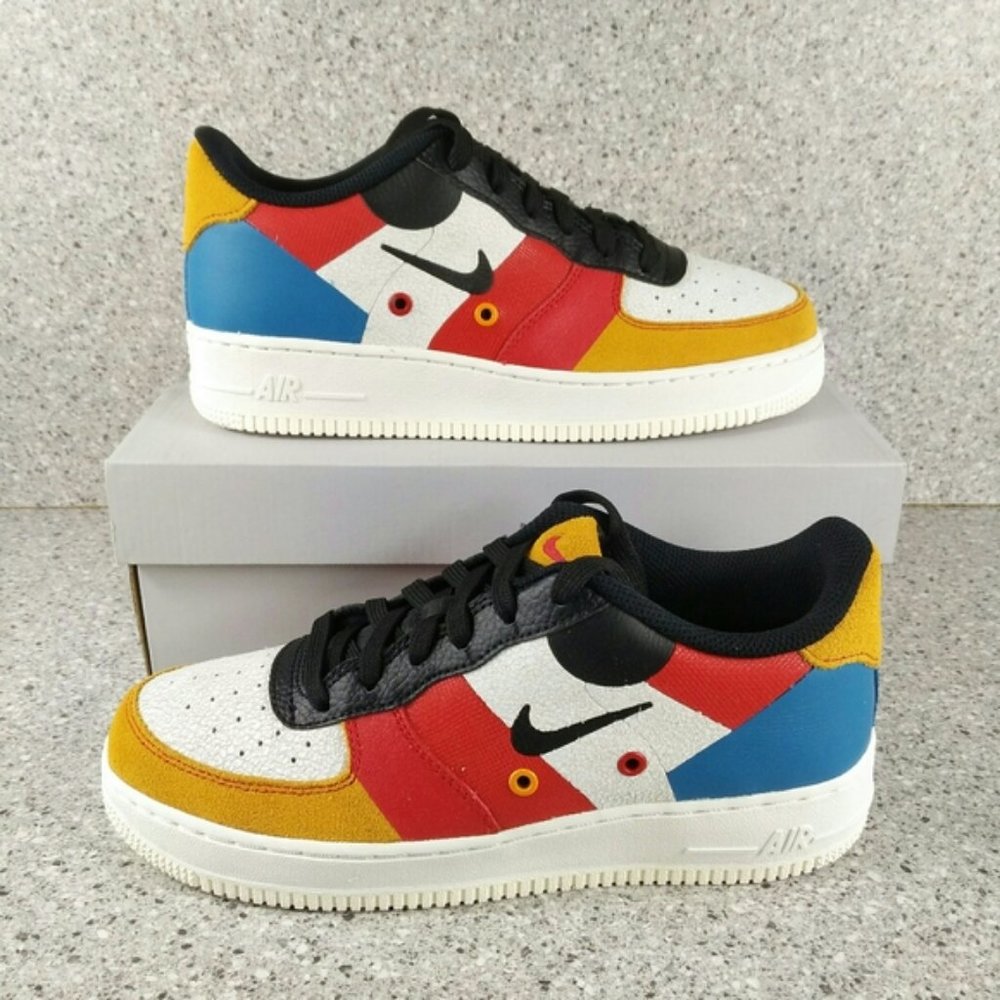 Nike Air Force 1 Low Premium Colorful Sneakers - Size 7 Youth Shoes